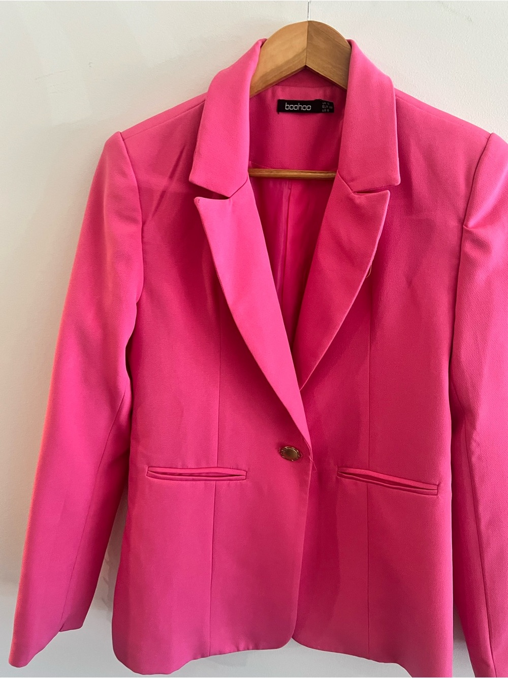 Zara Hot Pink Tailored Shorts & Boohoo Blazer Set Separates Women’s Medium